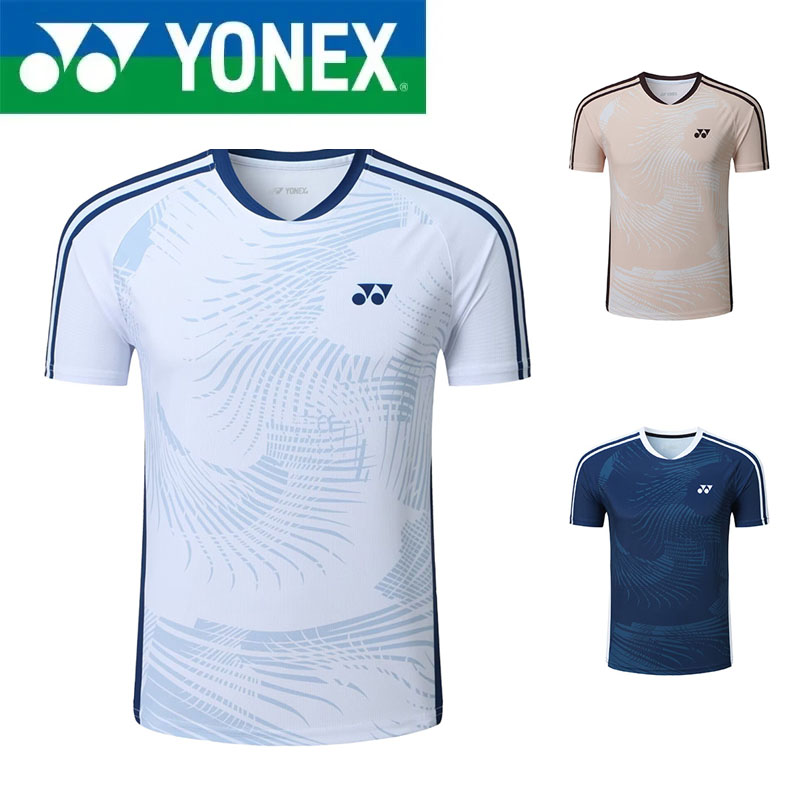 Badminton Junior - YONEX 夏用バドミントンシャツ 男女学生用 競技用トップス 速乾性 スポーツ半袖トレーニングウェア