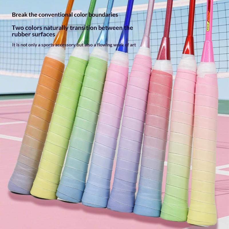 Badminton Player - 10 個のテニスラケットオーバーグリップ PU スウェットバンド耐久性のある吸収グリップ滑り止めバドミントンやスカッシュプレーヤー向け