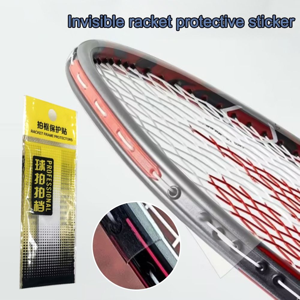Badminton Score Counter - 目に見えないバドミントンラケットのヘッドエッジ保護テープ、粘着性、塗装防止、耐摩耗性、スポーツアクセサリー