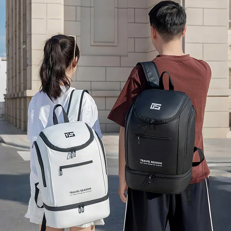 Badminton Player - 軽量防水テニス・バドミントンラケットバックパック、大容量シューズ収納スペース付き、旅行・トレーニングバッグ、大学用ラップトップバッグ