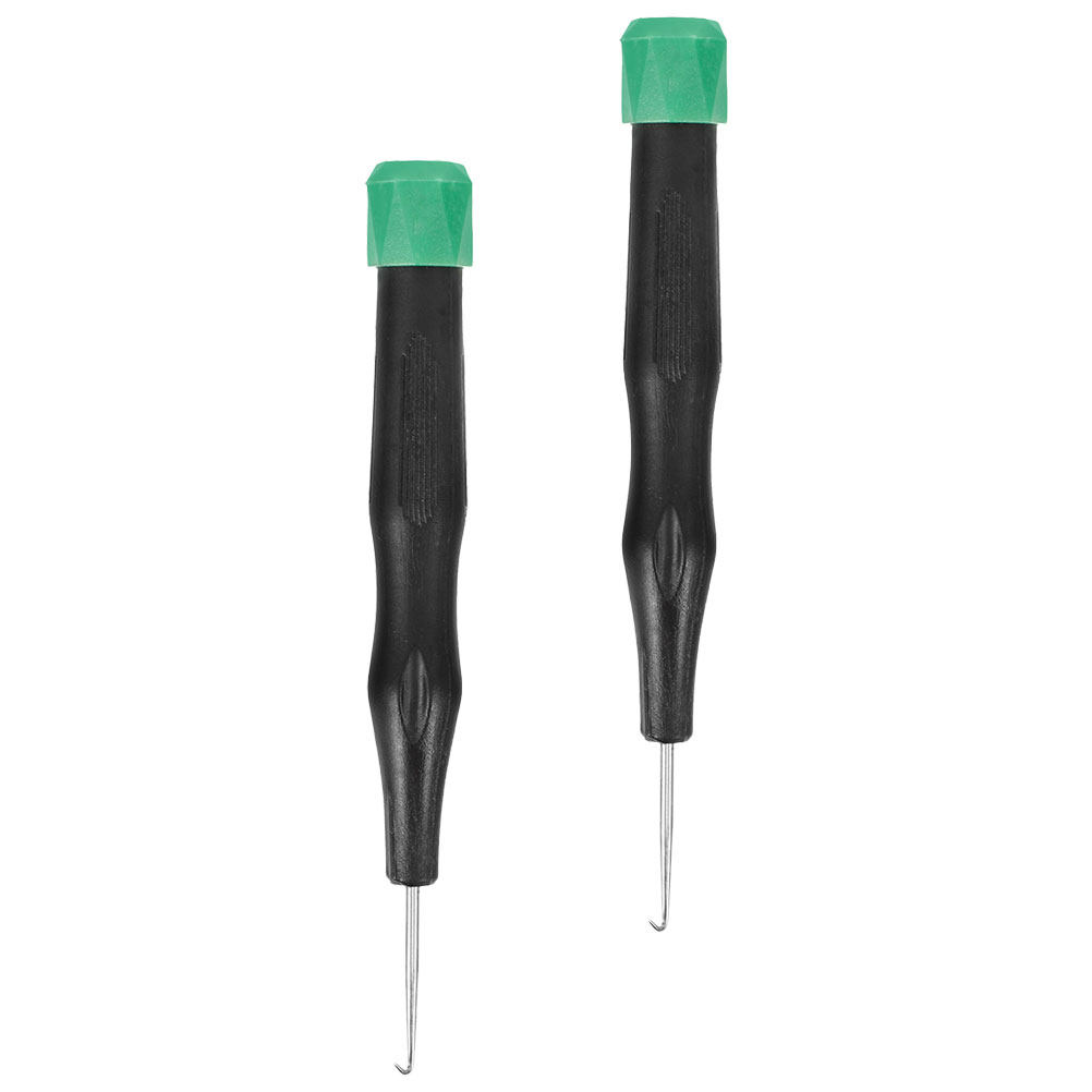 Badminton Player - バドミントン・テニスラケット用ストリングマシン用フックツール2個入り。アルミニウム合金製、プラスチック製ハンドル、人間工学に基づいた設計のストリングツール。