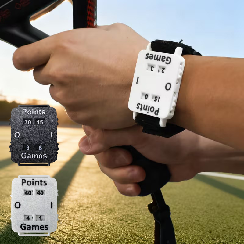 Badminton Score Counter - 新製品【ポータブルクリケット/テニス/パデルスコアラーリストバンド 瞬時スコアトラッカー メモリ損失なし コーチ、審判、選手に最適】