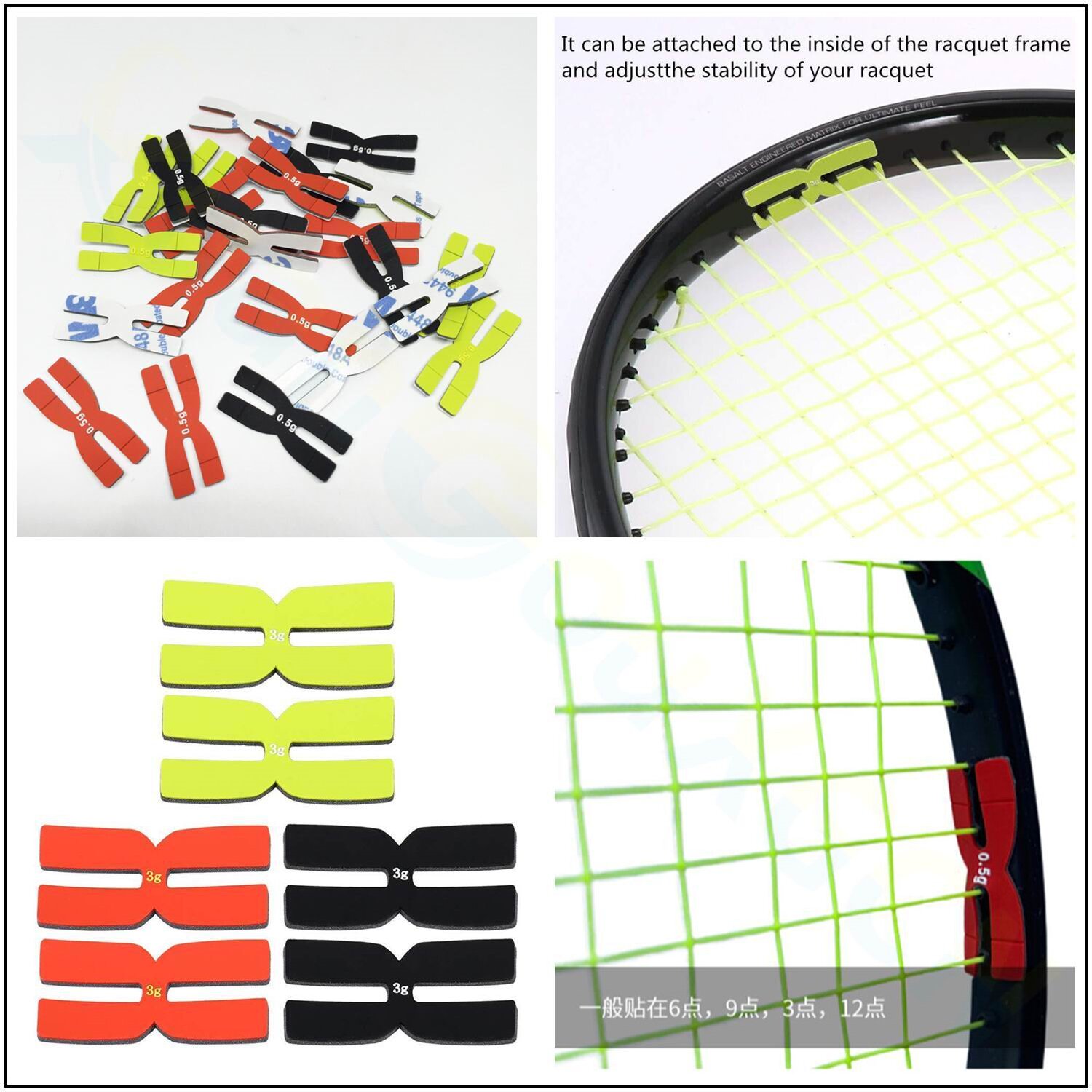 0.5g バドミントンラケット重量調整ストリップ H型 3g - Badminton Score Counter のレビューと価格