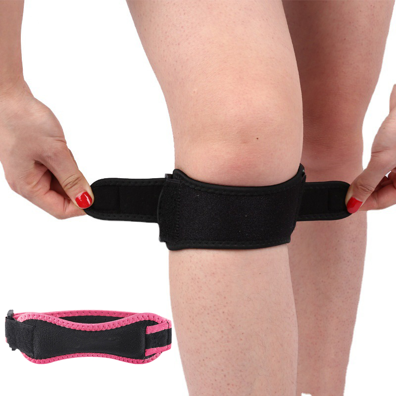 新しい膝パッド、膝蓋腱サポートストラップ、調節可能な衝撃吸収 - Knee Brace Badminton のレビューと価格
