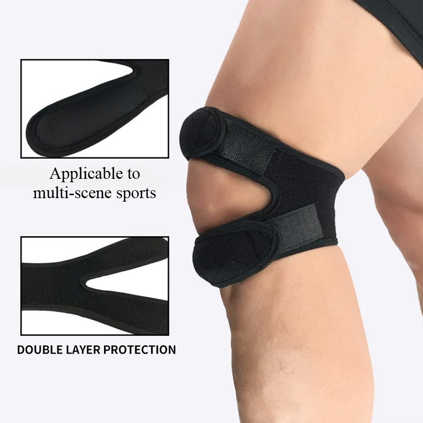 1PC 加圧式膝サポーターパッド 弾性ブレース 膝穴付き膝パ - Knee Brace Badminton のレビューと価格