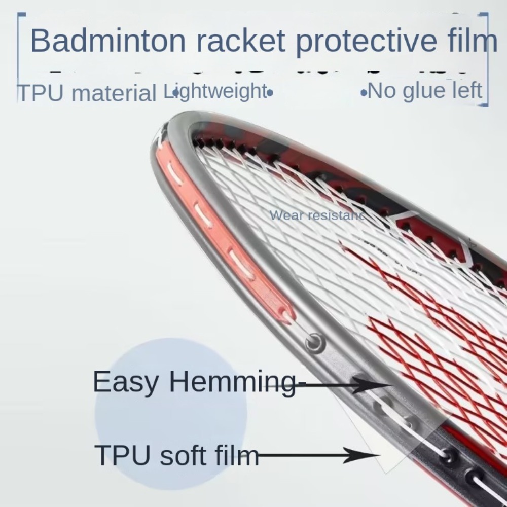 目に見えないバドミントンラケットのヘッドエッジ保護テープ、粘 - Badminton Score Counter のレビューと価格