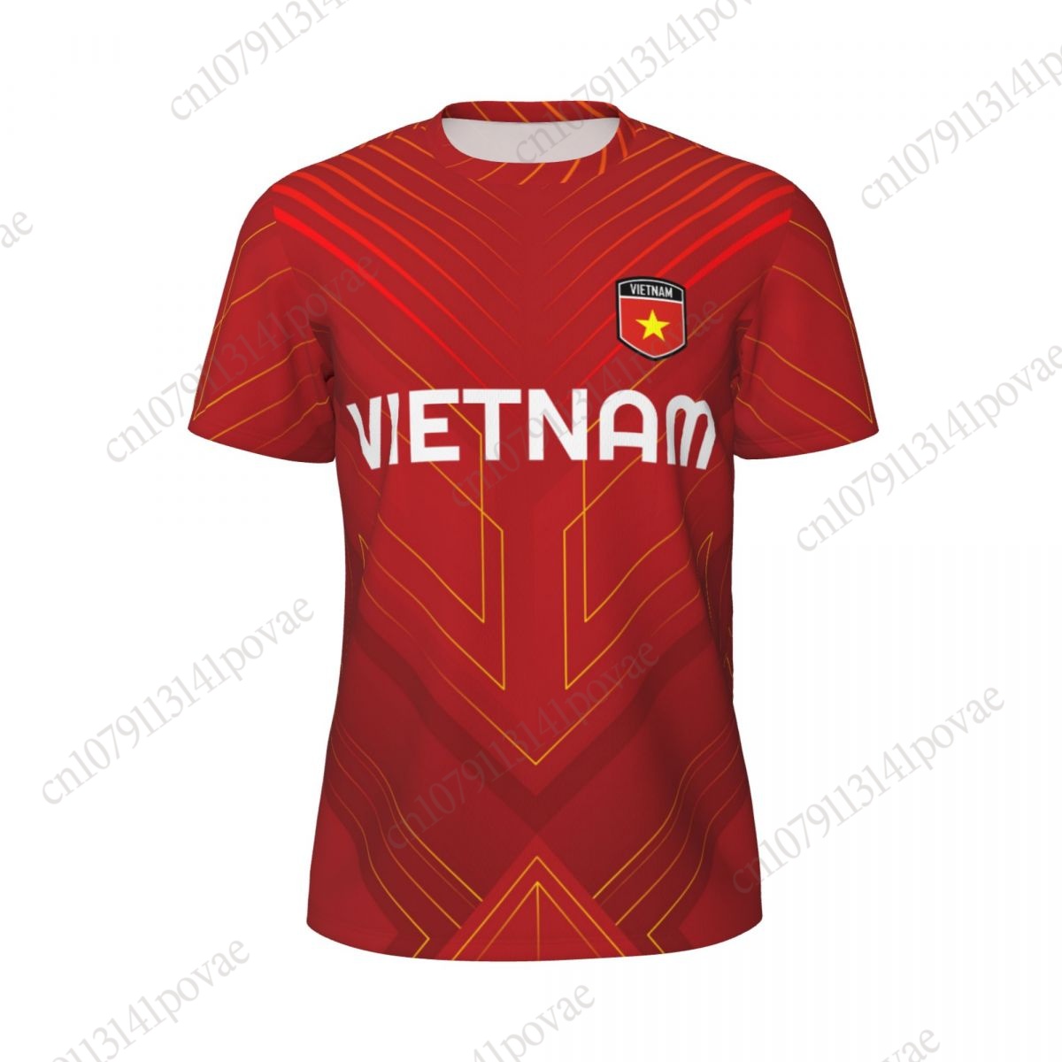 VIETNAM Flag T-shirts Men Wome - Badminton Vietnam のレビューと価格