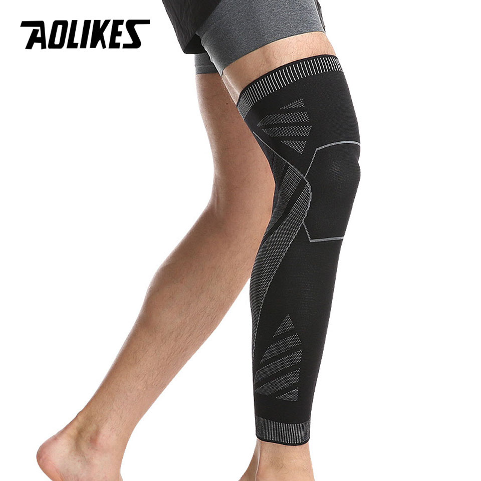 Aolikes-伸縮性のある膝プロテクター,ランニング,バス - Knee Brace Badminton のレビューと価格