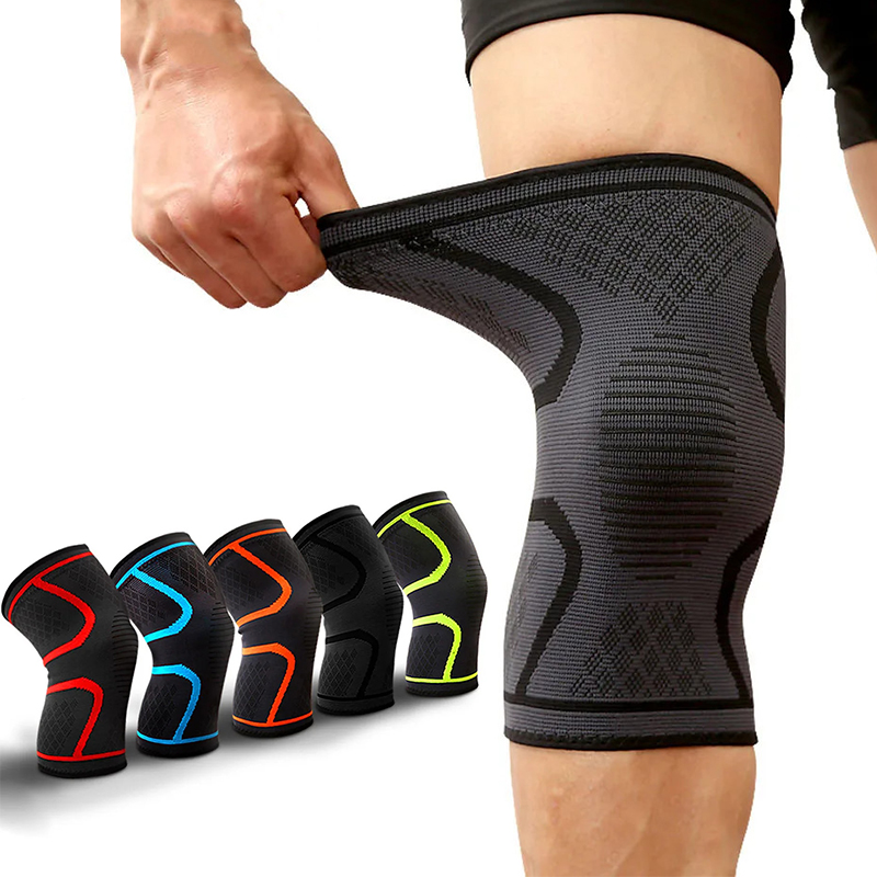 1PC メンズフィットネスランニングサイクリング膝サポーター - Knee Brace Badminton のレビューと価格