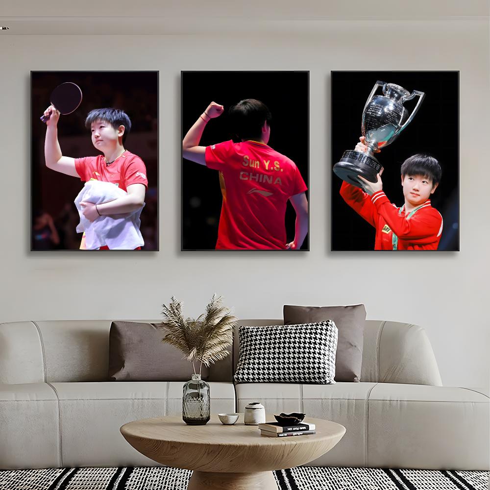 チャンピオン卓球選手S-スン・インシャ ポスター ウォールア - Badminton Quotes のレビューと価格