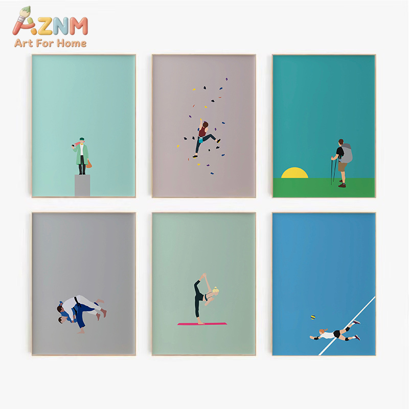 AZNM ミニマリストスポーツテーマのキャンバスウォールアー - Badminton Quotes のレビューと価格